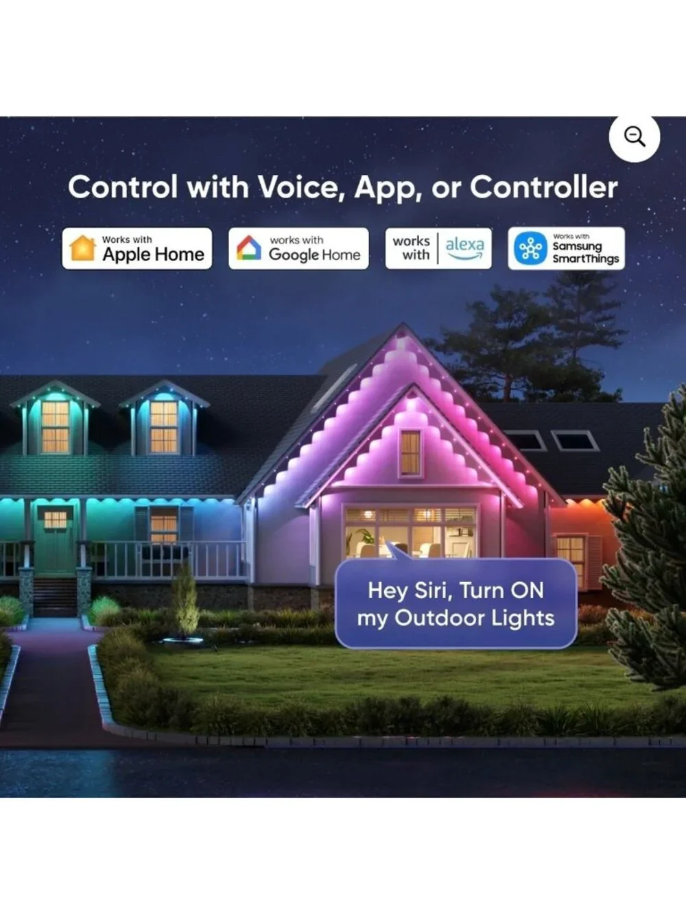 Nanoleaf 16.6ft Outdoor Lights Expansion Pack RGBICW Matter